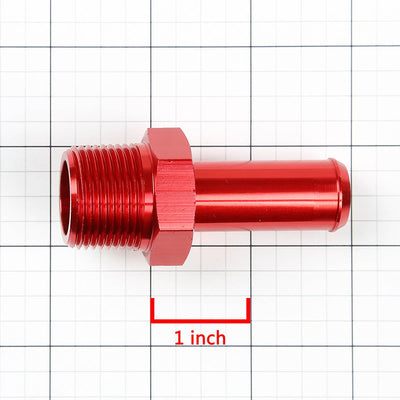 1/2 in. NPT MALE Straight to 5/8 in. Nipple Hose Barb Fitting Adapter - Aluminum