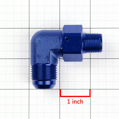 D-Motoring - Fitting Adapter - 90 Degree [Dimension: 10AN/6AN-12AN/8AN] - 6