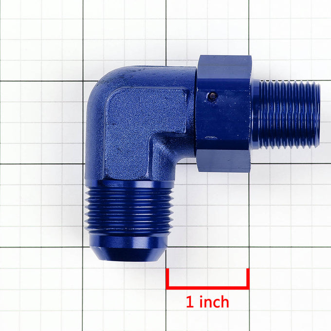 D-Motoring - Fitting Adapter - 90 Degree [Dimension: 10AN/6AN-12AN/8AN] - 7