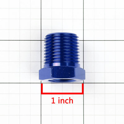 1/8 in. NPT Female to 1/2 in. NPT Male Reducer Fitting Adapter - Aluminum