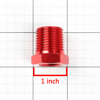 1/8 in. NPT Female to 1/2 in. NPT Male Reducer Fitting Adapter - Aluminum