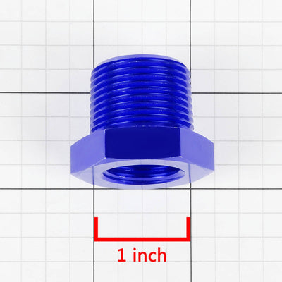 1/8 in. NPT Female to 1/2 in. NPT Male Reducer Fitting Adapter - Aluminum