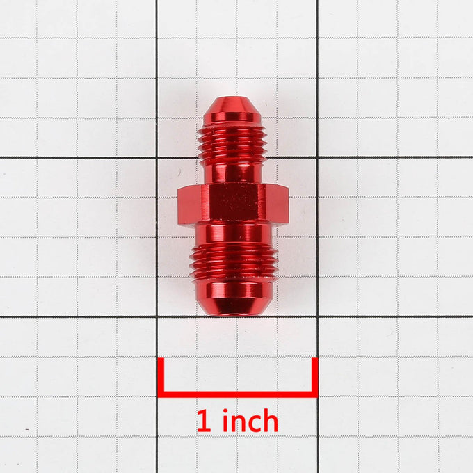 AN3 Male Flare to AN4 Reducer Fitting Adapter - Aluminum