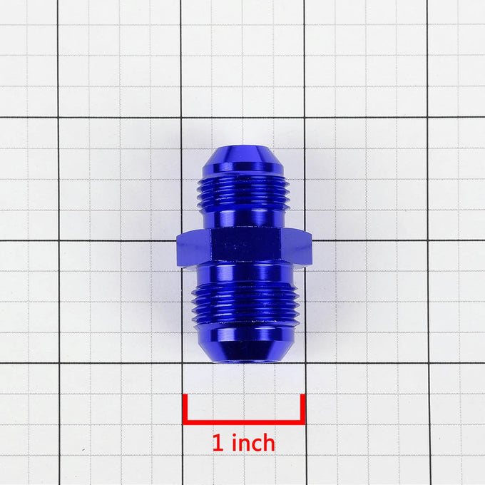 AN3 Male Flare to AN4 Reducer Fitting Adapter - Aluminum