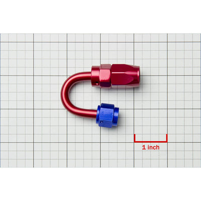 AN4 180 Degree Swivel Oil Line Hose End Male Fitting Adapter - Aluminum