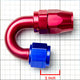 D-Motoring - Fitting Adapter - Elbow Swivel - 180 Degree [Dimension: 4AN-12AN] - 2