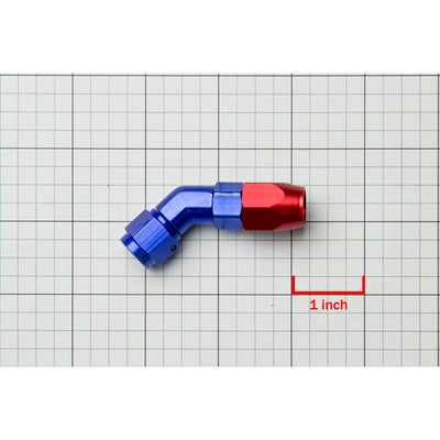 D-Motoring - Fitting Adapter - Elbow - 45 Degree [Dimension: 4AN-12AN] - 2
