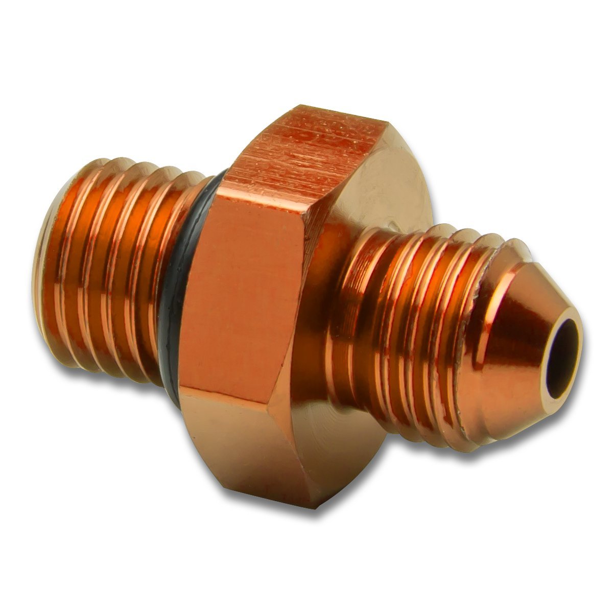 D-Motoring - Adapter Fitting - Straight - 4AN - 7/16-20 UNF - 1