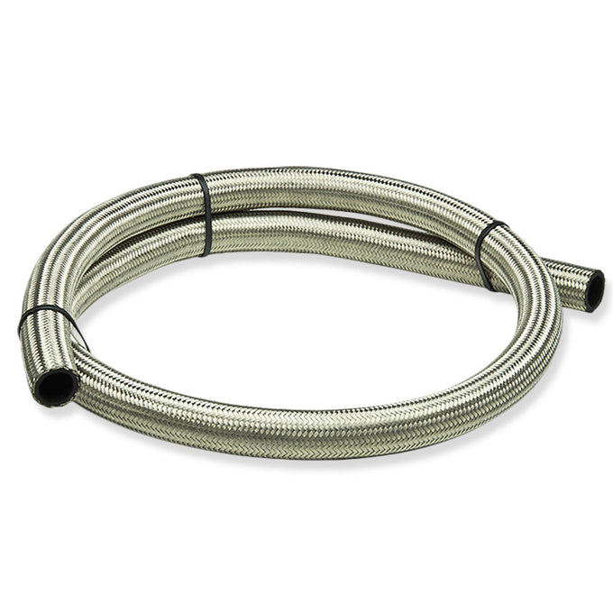 1 Feet AN6 Braided Oil/Gas/Fuel Line - Stainless Steel