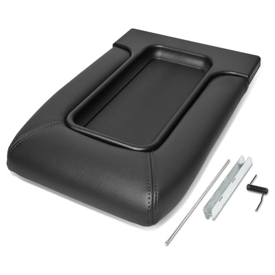 Leather Center Console Lid w/Latch<br>01-06 Chevy Silverado Suburban, GMC Sierra Yukon
