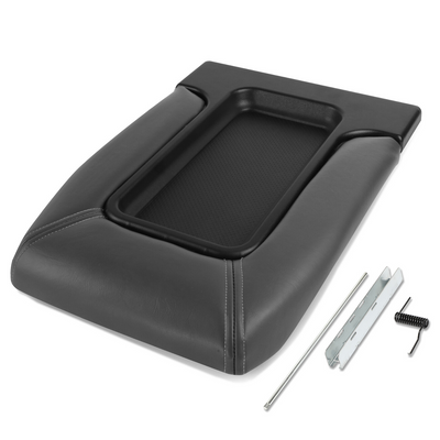 Leather Center Console Lid w/Latch<br>01-06 Chevy Silverado Suburban, GMC Sierra Yukon