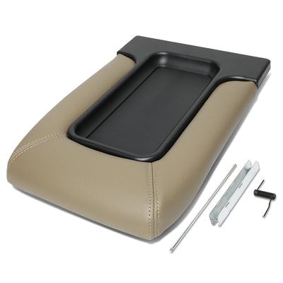 Leather Center Console Lid w/Latch<br>01-06 Chevy Silverado Suburban, GMC Sierra Yukon
