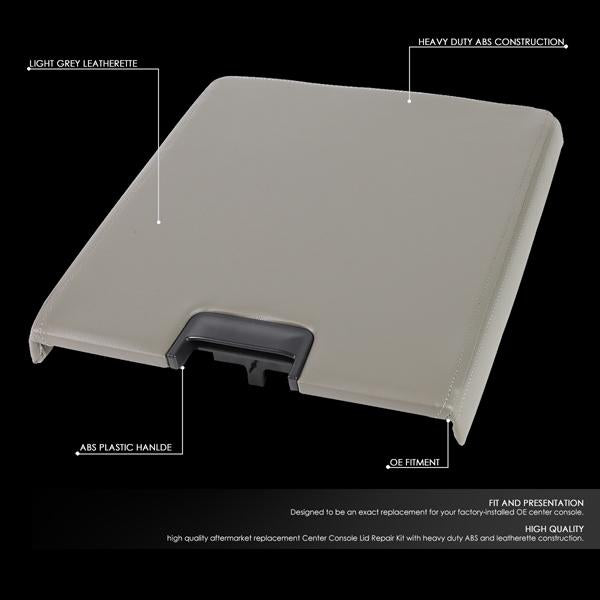 07-14 Silverado Sierra Center Console Lid - Repair Kit - Grey - GECS-003-GY - 2