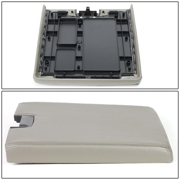 07-14 Silverado Sierra Center Console Lid - Repair Kit - Grey - GECS-003-GY - 5