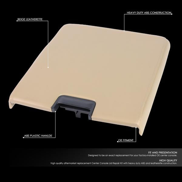07-14 Silverado Sierra Center Console Lid - Repair Kit - Beige - GECS-003-YE - 2