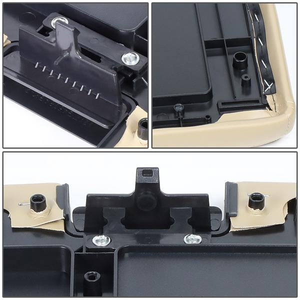 07-14 Silverado Sierra Center Console Lid - Repair Kit - Beige - GECS-003-YE - 4