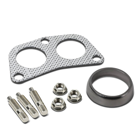 D-Motoring - Gasket Kit -1.65 Downpipe Gasket & 2 Donut Gasket - For 4-2-1 Header - Aluminum - 1