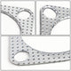 Universal 54mm 3-Bolt Turbo External Wastegate Exhaust Gasket - Aluminum