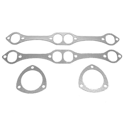 Exhaust Manifold Gasket Set <br>Chevy 265-400 Small Block SBC V8 Engine Oval Port