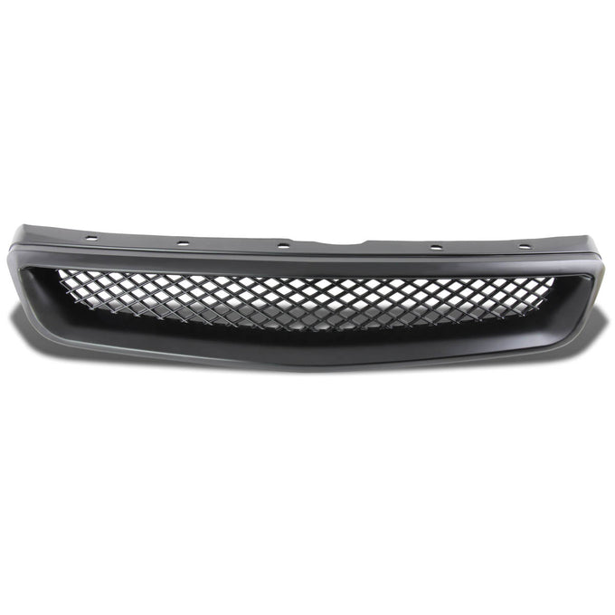 D-Motoring - Bumper Grille - ABS - Black - 99-00 Civic - 1