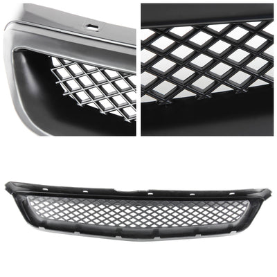 D-Motoring - Bumper Grille - ABS - Black - 99-00 Civic - 2