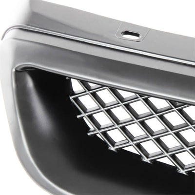 D-Motoring - Bumper Grille - ABS - Black - 99-00 Civic - 5