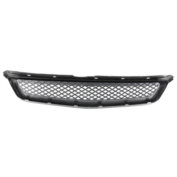 D-Motoring - Bumper Grille - ABS - Black - 99-00 Civic - 4