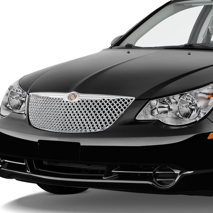 D-Motoring - Bumper Grille - ABS - Chrome - 07-10 Chrysler Sebring - 5