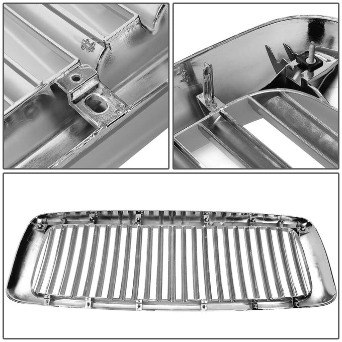 D-Motoring - Bumper Grille - ABS - Chrome - Dodge Ram 1500 / 2500 / 3500  - 5