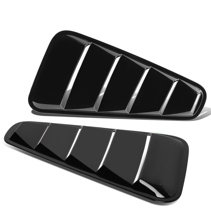 D-Motoring - Car Side Vents - Rear Side - Louvers - Glossy - Pair - 05-14 Ford Mustang Coupe - 2