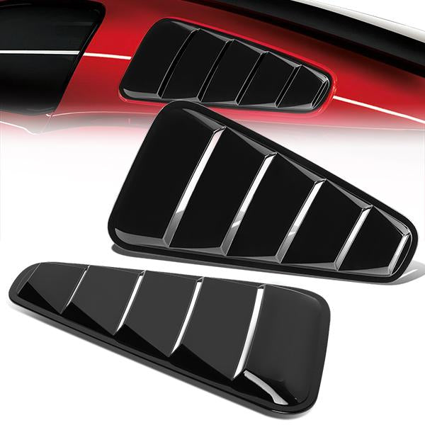 Rear Quarter Vent Window Louvers<br>05-14 Ford Mustang Coupe