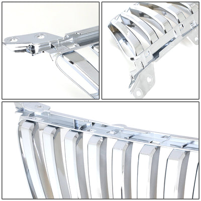 D-Motoring - Bumper Grille - Vertical Fence Style - Chrome - 06-08 Lexus IS250  / IS350 - 4