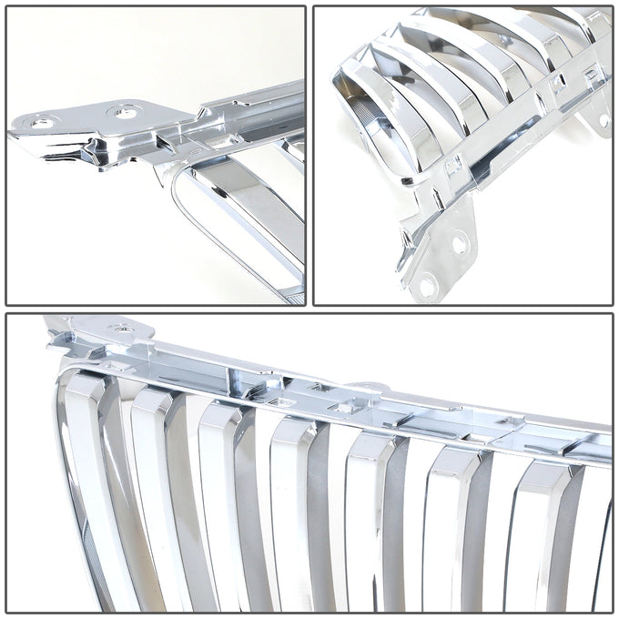 D-Motoring - Bumper Grille - Vertical Fence Style - Chrome - 06-08 Lexus IS250  / IS350 - 4