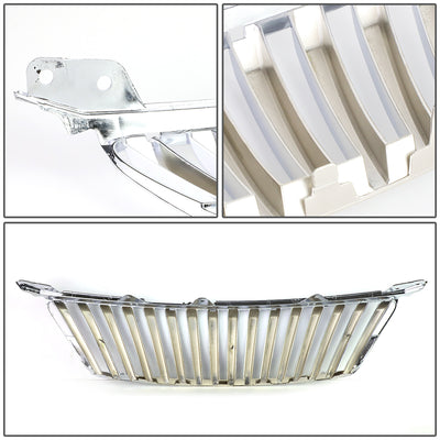 D-Motoring - Bumper Grille - Vertical Fence Style - Chrome - 06-08 Lexus IS250  / IS350 - 5