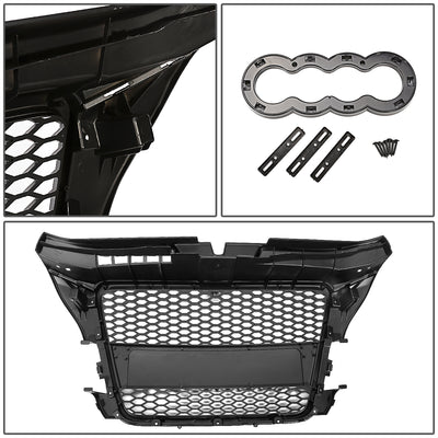 D-Motoring - Bumper Grille - ABS - 08-11 Audi A3 Typ-8P7 - 5