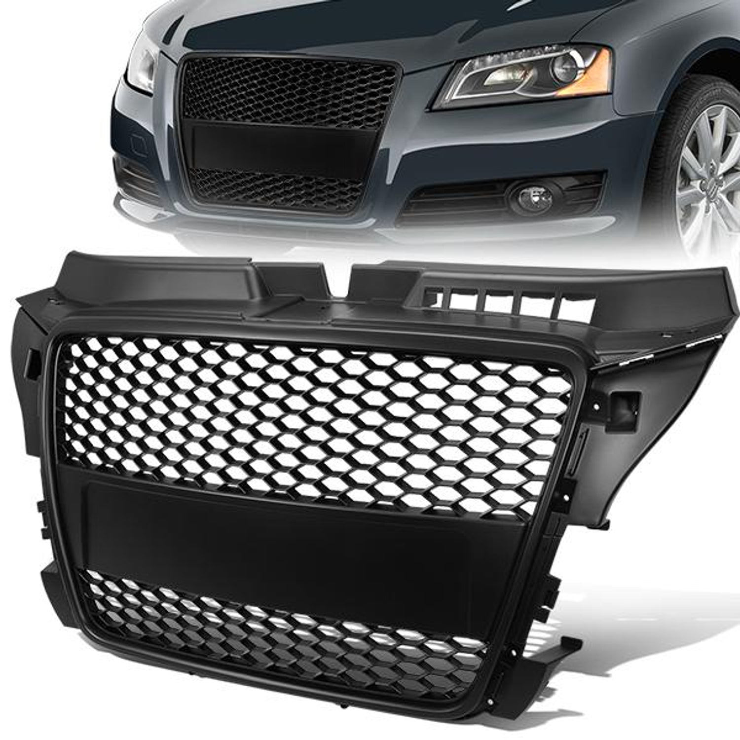 Honeycomb Mesh Front Grille <br>08-11 Audi A3 Typ-8P7