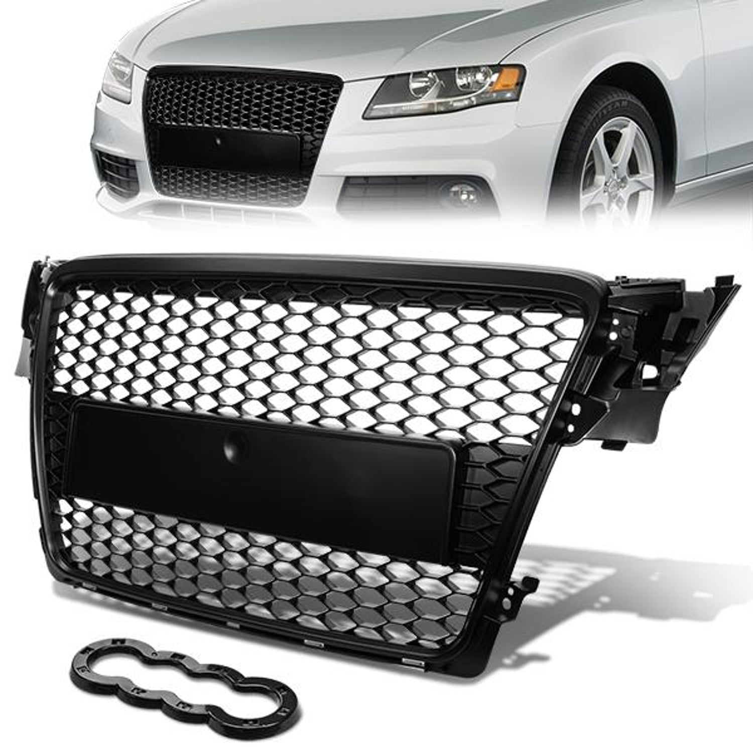 Honeycomb Mesh Front Grille <br>08-11 Audi A4 Quattro