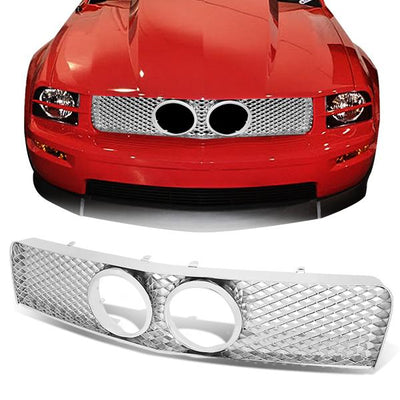 05-09 Ford Mustang GT Bumper Grille - Front - Diamond Mesh Style - GRF-085-CH - 1