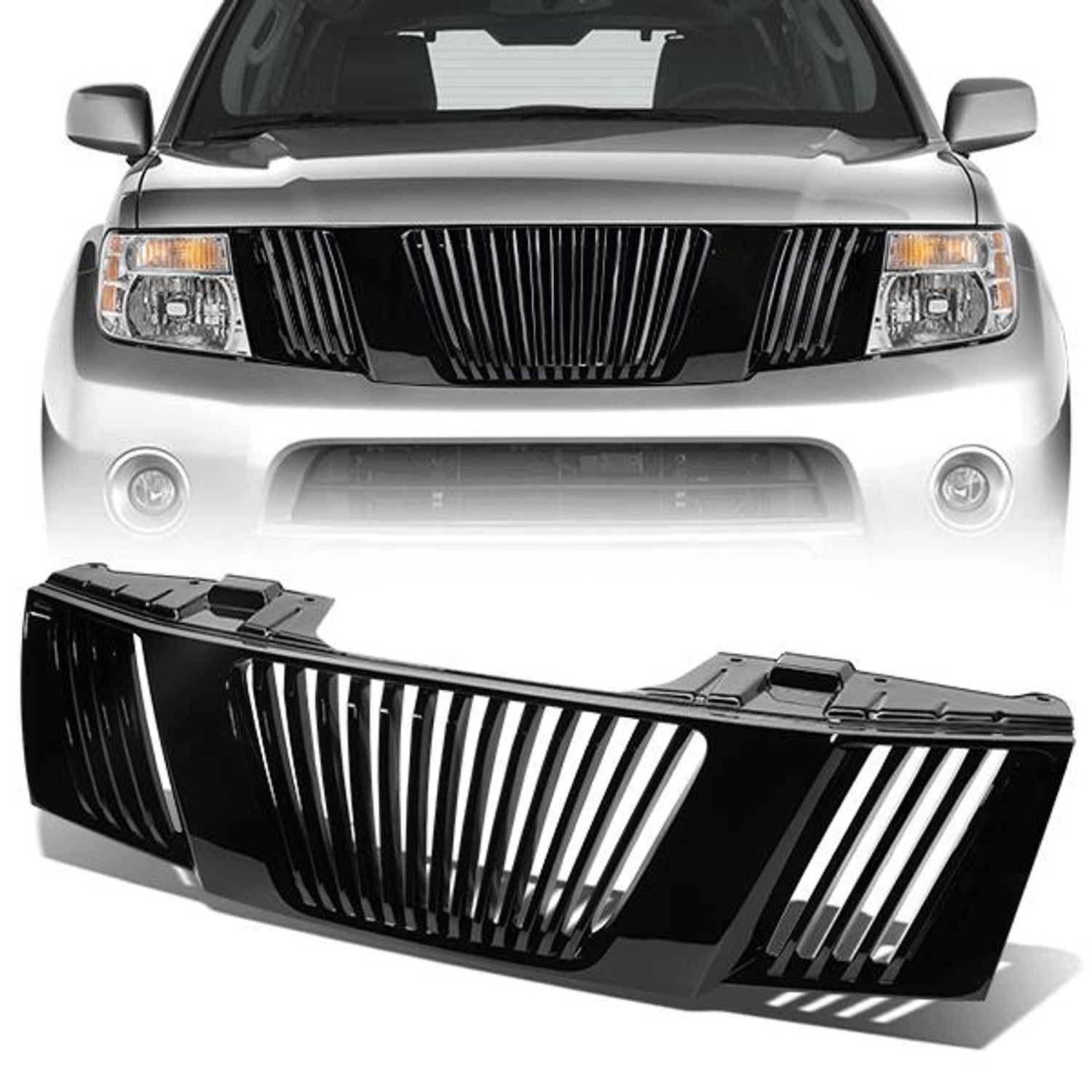 Vertical Fence Front Grille <br>05-08 Nissan Frontier Pathfinder