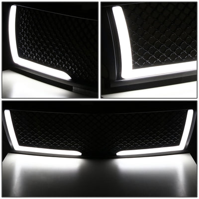 Diamond Mesh LED DRL Front Grille <br>99-02 Chevy Silverado 1500 2500 LD