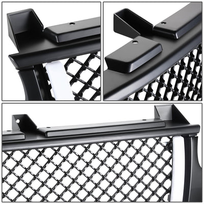 Diamond Mesh LED DRL Front Grille <br>99-02 Chevy Silverado 1500 2500 LD