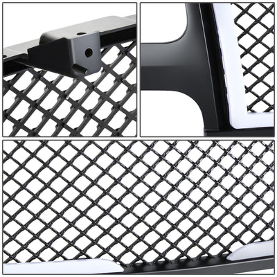Diamond Mesh LED DRL Front Grille <br>99-02 Chevy Silverado 1500 2500 LD