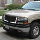 Diamond Mesh LED DRL Front Grille <br>99-02 Chevy Silverado 1500 2500 LD