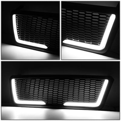 Honeycomb Mesh LED Bar Front Grille <br>04-08 Ford F150