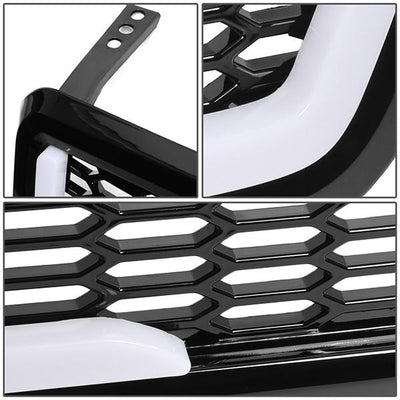 Honeycomb Mesh LED Bar Front Grille <br>04-08 Ford F150