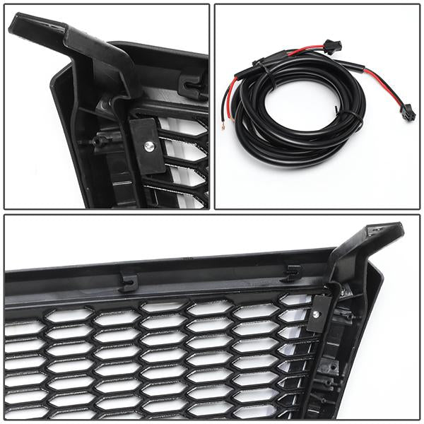 Honeycomb Mesh LED Bar Front Grille <br>04-08 Ford F150
