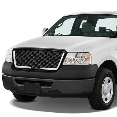 Honeycomb Mesh LED Bar Front Grille <br>04-08 Ford F150