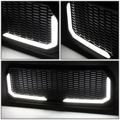 Honeycomb Mesh LED Bar Front Grille <br>15-17 Ford F150