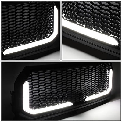 Honeycomb Mesh LED Bar Front Grille <br>15-17 Ford F150