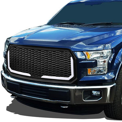 Honeycomb Mesh LED Bar Front Grille <br>15-17 Ford F150